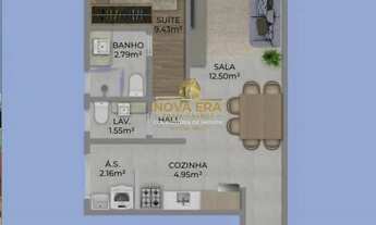 Imagem 3: Na Guilhermina 1 Dormt Com Suíte Varanda Gourmet e Lazer Pertinho da Praia