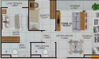 Imagem 3: VENDO CHAVE Apartamento com 2 dormitórios