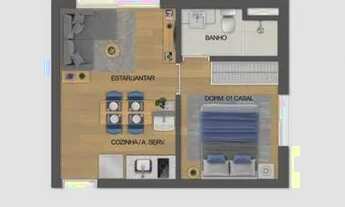 Imagem 2: Apartamento com 1 dormitório à venda, 26 m² por R$ 399.558,60 - República - São Paulo/SP