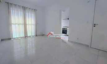 Imagem 2: Apartamento com 1 dormitório para alugar, 53 m² por R$ 3.500,01/mês - Gonzaga - Santos/SP