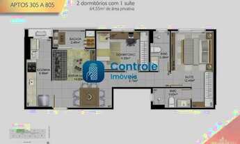 Imagem 6: Apartamento 2 dormitórios, sendo 1 suíte, no Estreito, Florianópolis