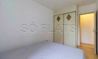 Imagem 7: Flat disponível para locação em Moema totalmente mobiliado com 1 dormitório e 1 vaga