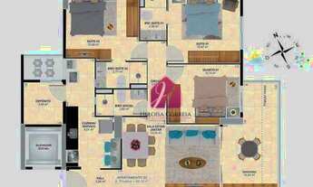 Imagem 2: Apartamento com 3 dormitórios à venda, 88 m² por R$ 664.880,00 - Tirol - Natal/RN