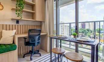 Imagem 4: Studio com os ambientes integrados com (quarto, sala, varanda, cozinha, 1 banheiro, 1 vaga