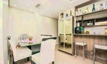 Imagem 2: Apartamento com 2 quartos, sala, cozinha, sacada com churrasqueira e 1 vaga