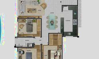 Imagem 2: Cobertura com 4 dormitórios à venda, 155 m² por R$ 990.000 - Santa Inês - Belo Horizonte/M