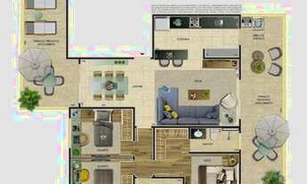 Imagem 2: Apartamento Garden com 3 dormitórios à venda, 118 m² por R$ 730.000 - Santa Inês - Belo Ho