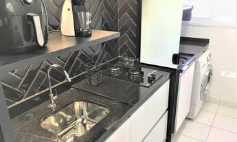 Imagem 3: COBERTURA MOBILIADA 77 m2, 1 dorm, 1 suíte, 1 lavabo, área gourmet, 2 vagas VENDA Jabaquar