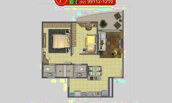 Imagem 2: Green View MOBILIADO de 2 Quarto Dom Pedro