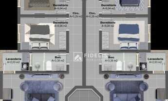 Imagem 4: Apartamento com 3 dormitórios à venda, 76 m² por R$ 350.000,00 - Nossa Senhora da Paz - Ba