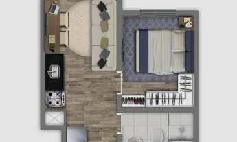 Imagem 2: Apartamento para venda com 40 metros quadrados com 2 quartos em Belenzinho - São Paulo - S