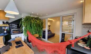 Imagem 7: Apartamento para locação em Moema, 76m², terraço gourmet, 2 suítes, 2 vagas e mobiliado