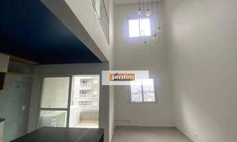 Imagem 3: Apartamento Duplex com 1 dormitório para alugar, 73 m² por R$ 3.709,82/mês - Jardim do Mar