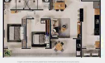 Imagem 2: 2 Dormitórios, sol da manhã, lazer completo