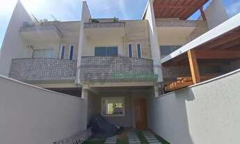 Imagem 2: )(- Linda casa nova com 3 quartos terraço quintal gramado e duas vagas em bairro Recanto