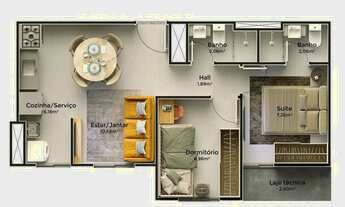 Imagem 6: Apartamento à venda no ECO VITTÁ RESIDENCE , TABULEIRO DO MARTINS , Maceió, AL