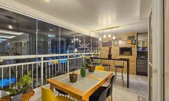 Imagem 4: Apartamento semi-mobiliado de 155 m² privativo com 4 dormitórios sendo 3 suítes varanda go