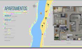 Imagem 4: Apartamento para venda possui 140 metros quadrados com 3 quartos