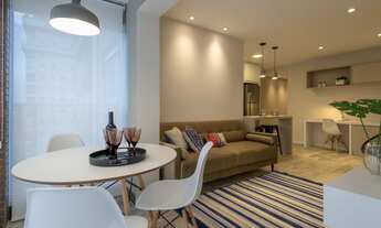 Imagem 3: Cube Campo Belo Apartamento 1 dormitório mobiliado próx metrô Berrini Brooklin Moema Itaim