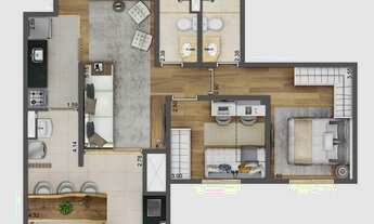 Imagem 6: Apartamentos à venda em Santana 67 e 80 m² \ 2 ou 3 dormitórios c suíte \ 1 ou 2 vagas