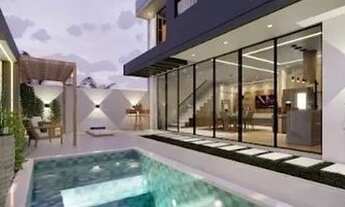 Imagem 4: Casa térrea c fino acabamento no passaredo 210m 03 suítes e área gourmet e piscina fase de