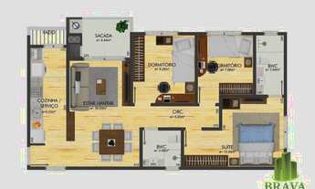 Imagem 2: Apartamento com 3 dormitórios c/ uma suíte