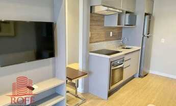 Imagem 4: Apartamento com 1 dormitório para venda e locação no Brooklin. Venda: porteira fechada. Lo