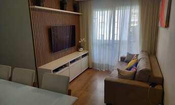 Imagem 2: Apartamento a venda mobiliado com 2 dormitórios sala para 2 ambientes com sacada útil de 5