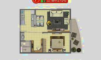 Imagem 2: Apartamento 1 Quarto Green View - Dom Pedro