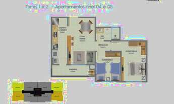 Imagem 3: GRANDE LANÇAMENTO EM SÃO JOSÉ - APARTAMENTOS DE 2 DORMITÓRIOS NO BAIRRO CENIRO MARTINS