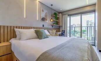 Imagem 3: Studio com os ambientes integrados com (quarto, sala, varanda, cozinha, 1 banheiro, 1 vaga