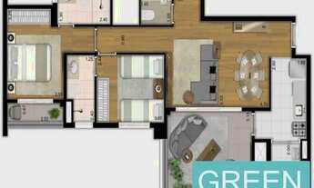 Imagem 3: Incrível !!!apartamento de alto padrão, completamente mobiliado e decorado com 2 suites e