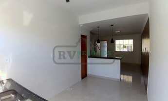 Imagem 5: )(- Linda casa nova com 3 quartos terraço quintal gramado e duas vagas em bairro Recanto