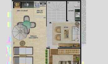 Imagem 7: Apartamento Garden com 2 dormitórios à venda, 78 m² por R$ 463.000 - Santa Inês - Belo Hor