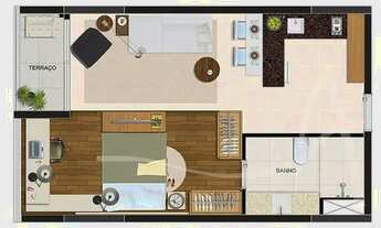 Imagem 7: MOBILIADO PRONTO PARA MORAR STUDIO EM ALPHAVILLE