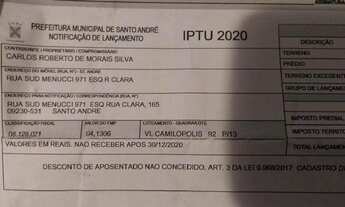 Imagem 4: TERRENO à venda, VILA CAMILOPOLIS - Santo André/SP