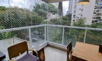 Imagem 2: Apartamento para locação em Moema, 76m², terraço gourmet, 2 suítes, 2 vagas e mobiliado