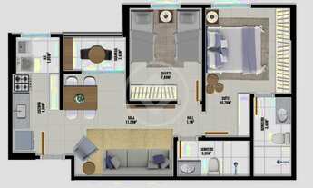 Imagem 2: Apartamento 2 Quartos no Parque Oeste Industrial codigo: 29181