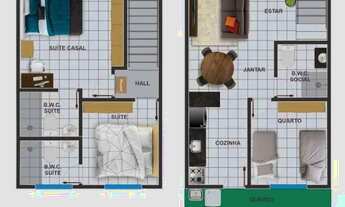 Imagem 7: Aldeia Residence I - 2 Suítes + 1 Quarto 65m² 1 Vaga