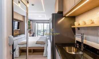 Imagem 2: Studio com os ambientes integrados com (quarto, sala, varanda, cozinha, 1 banheiro, 1 vaga