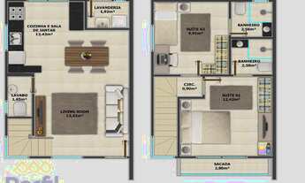 Imagem 6: Lindo sobrado com 77,00m², com 2 suites, a venda no bairro bom retiro em joinville - sc