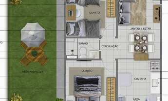 Imagem 6: Apartamento para venda tem 41 metros quadrados com 2 quartos em Alphaville II - Salvador