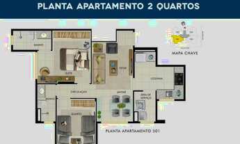 Imagem: Apartamento com 2 dormitórios à venda