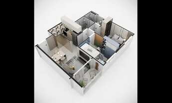 Imagem 4: Apartamento para venda possui 46 metros quadrados com 2 quartos