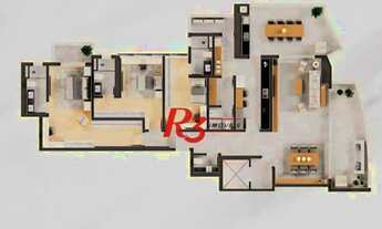 Imagem 2: Apartamento à venda, 227 m² por R$ 4.999.000,00 - Ponta da Praia - Santos/SP