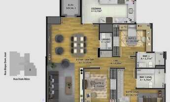 Imagem 6: APARTAMENTO com 3 dormitórios à venda por R$ 1.465.731,85 no bairro Batel - CURITIBA / PR