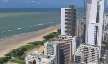 Imagem 2: Venda de um Flat 54m² 2 Qtos 1 Suíte, linda vista mar estrutura com serviços diversos na A