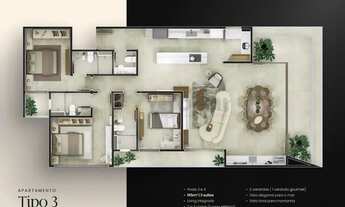 Imagem 6: Lançamento MAJESTIC - ELEV8, 155 metros quadrados com 3 quartos em Massaguaçu - Caragu