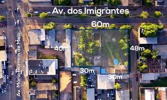 Imagem 2: Imóvel de esquina com 2640 m2 na Av dos Imigrantes a 100 m da Av Mario Homem de Melo
