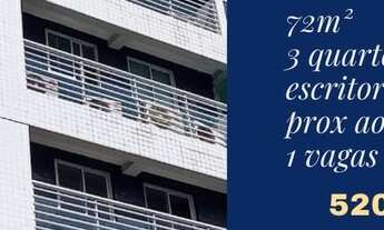 Imagem 1: Apartamento para venda com 72 metros quadrados com 3 quartos em Boa Viagem - Recife - PE